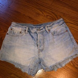 Levi shorts from urban outfitters